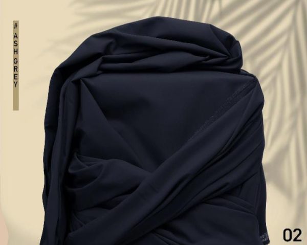 Libaas by Zimal - Unstitched Men's Premium Wash & Wear Full Suit - Ash Grey - LBZWW2979