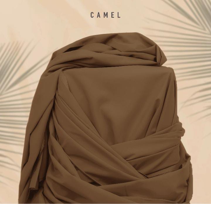 Libaas by Zimal - Unstitched Men's Premium Wash & Wear Full Suit - Camel - LBZWW2981