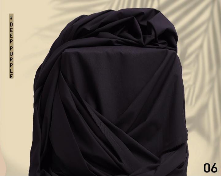 Libaas by Zimal - Unstitched Men's Premium Wash & Wear Full Suit - Deep Purple - LBZWW2986