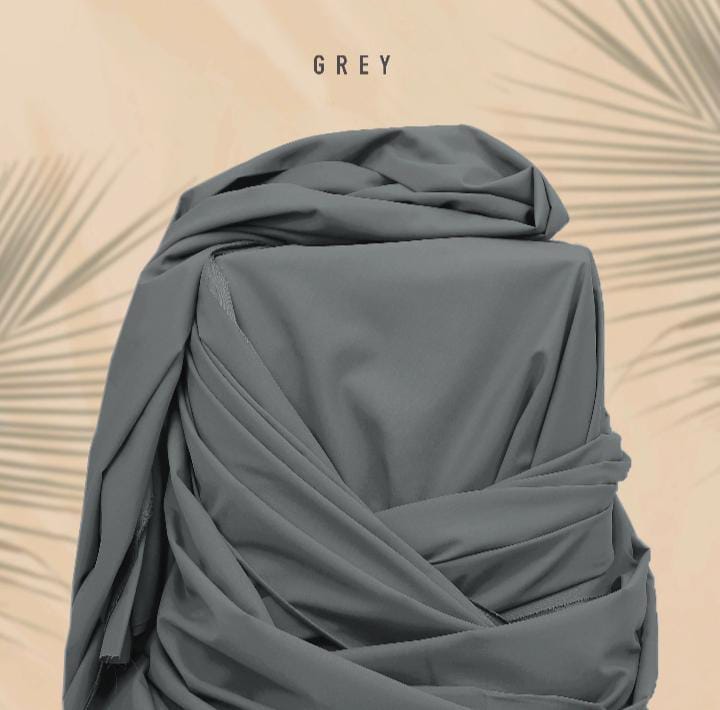 Libaas by Zimal - Unstitched Men's Premium Wash & Wear Full Suit - Grey - LBZWW2987