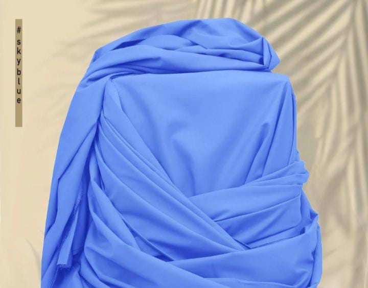 Libaas by Zimal - Unstitched Men's Premium Wash & Wear Full Suit - Sky Blue - LBZWW2997