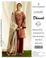 Dhanak 3pc havy embroidery