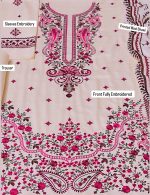 Dhanak 3pc full havy embroidery with pashmina wool shawl
